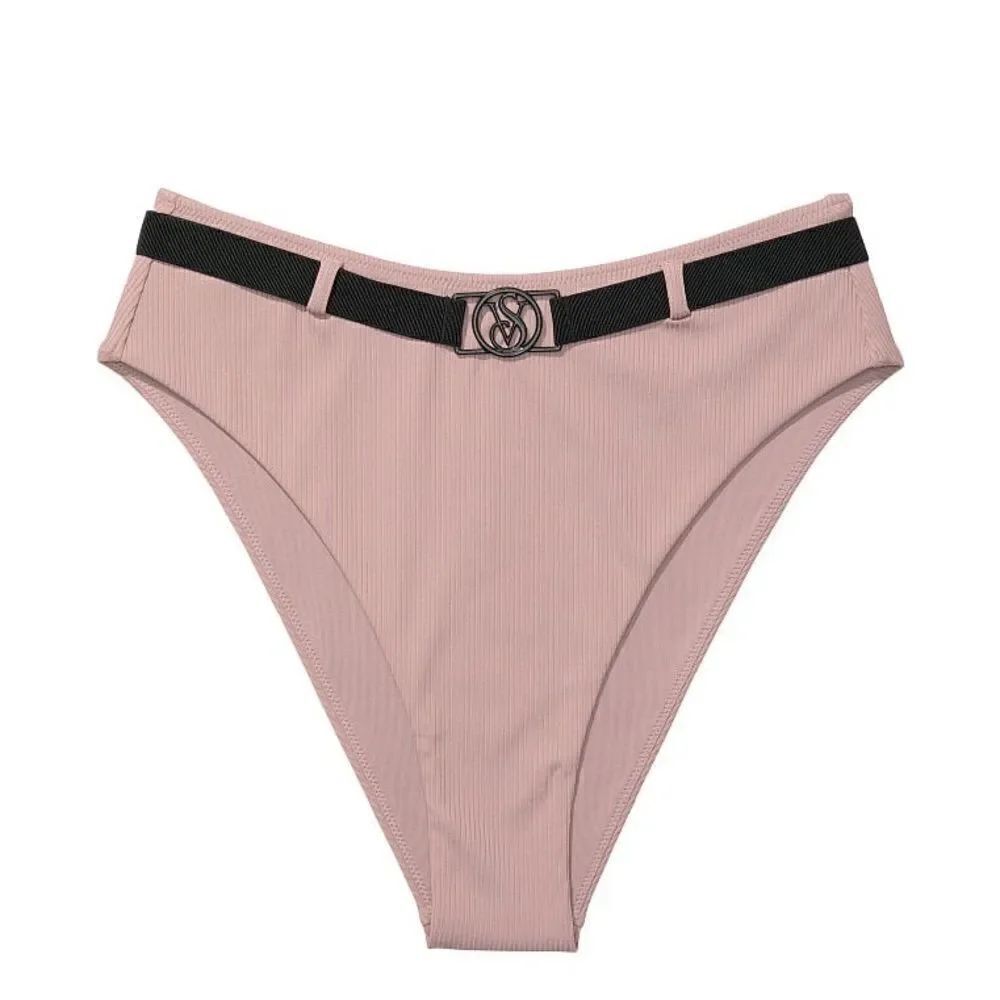 Victorias Secret Swim Wild Wandered Belted High-waist Bikini Bottom French mauve